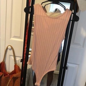 Blush ribbed bodysuit